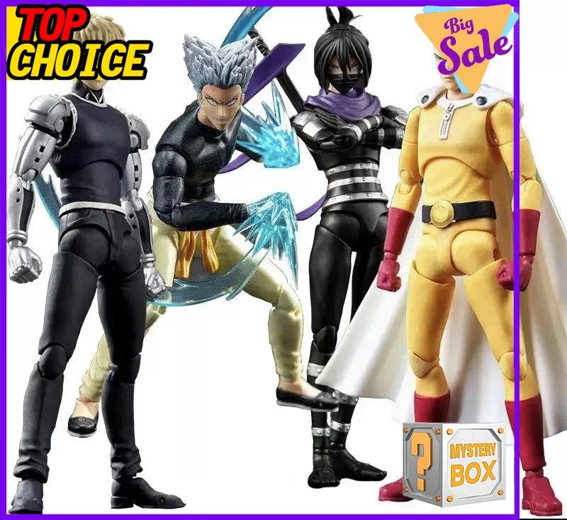 Yiran Toy 1 One Punch Man Saitama Genos Garou Action Figure Blind Box Mystery Surprise Present Set Anime Collectible Toy Hero Villain Cosplay