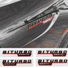 3D Car Fender BITURBO 4MATIC+ Badge Emblem Stickers