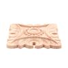 AEE4-Vintage Unpainted Wood Carved Corner Onlay Applique Frame Background Home Furniture Wall Cabinet Door Decor Decoration