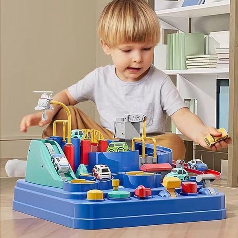 Racing Rail Car Model Educational Toys Children Track Adventure Game Brain Mechanical Interactive Train Toy Car Adventure Toy