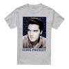 Elvis Presley Unisex Adult Blue Sparkle T-Shirt