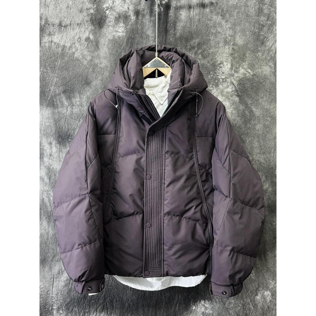 Herren Modische Verdickte Daunen-Pufferjacke mit Kapuze - Winterwärme mit Hochwertigen Weißen Entendaunen