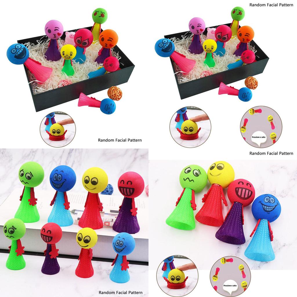Spring Into Fun With Eva Spring Man Toys Set Of 4, 10cm Size, Great Gift For Friends