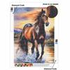 Horse DIY Diamond Art Painting Kit with Shiny Resin Diamonds for Adults Relaxing Craft Wall Decor and Handmade Gift Idea Set Decor
