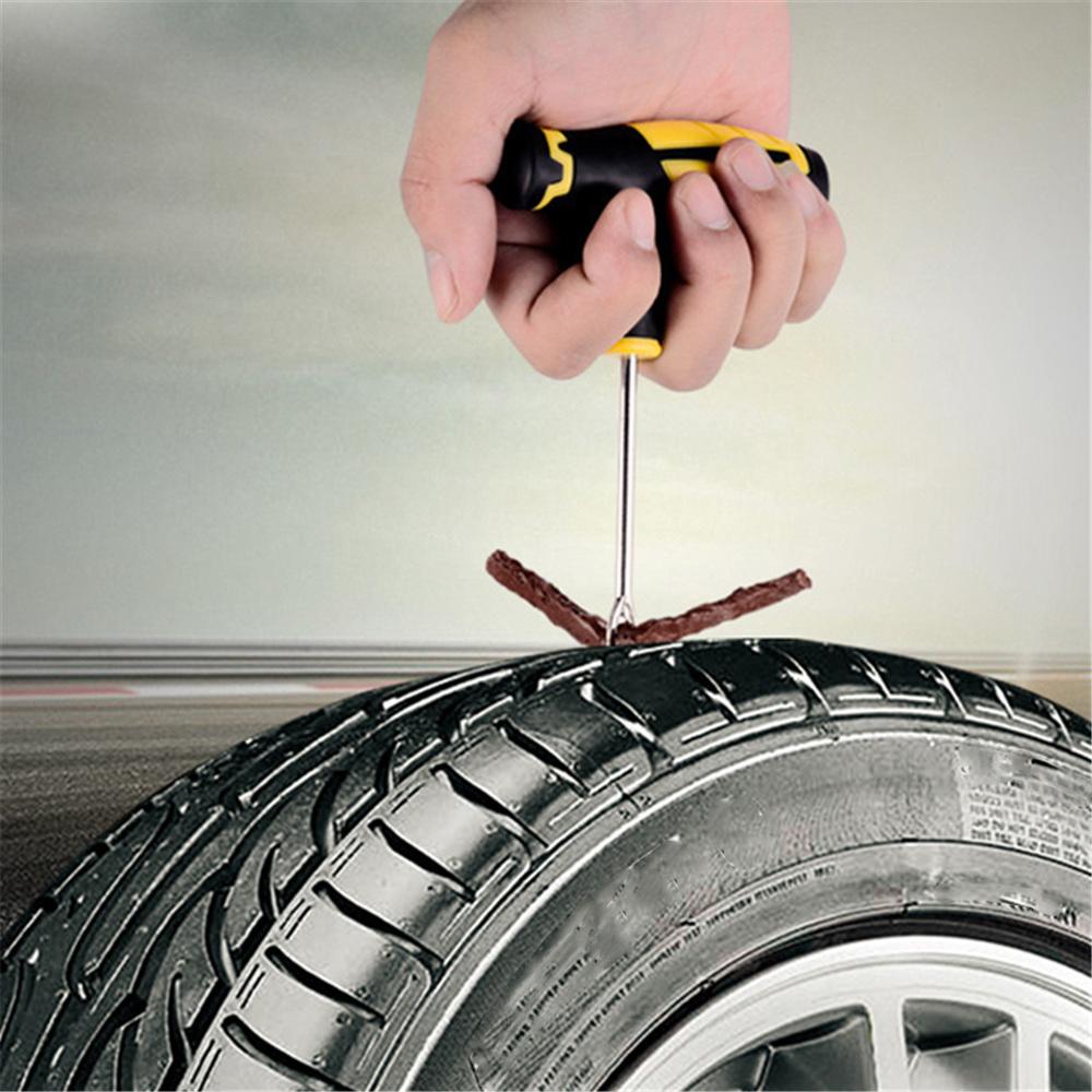 Outdoor Tire Repair Kit Emergency Self- Tire Leak Repair Tool Vulcanized Rubber Strip Puncture Fill Field Tyre Repair Set