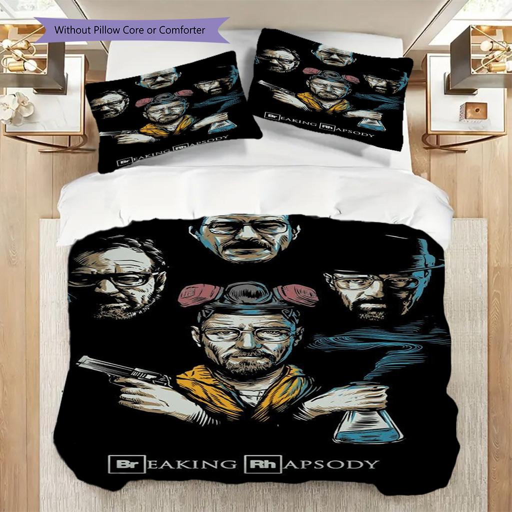 Power Betrayal Redemption Bedding (1 * Duvet Cover + 2 * Pillowcase, Without Core) 2D Flat Christmas Birthday Gift Bedding Set Soft and Comfortable