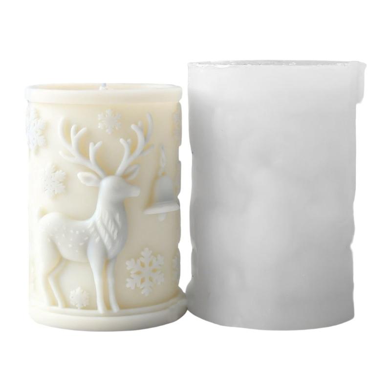 Christmas Molds Ornament Molds Snowflake Cylinder Silicone Mould Plasters Molds Casting Molds Epoxy Resin Molds