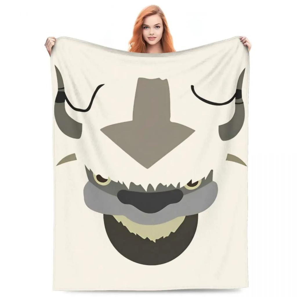 Stylish Appa Avatar The Last Airbender Blanket Lightweight Thin Velvet Comfortable Throw Blanket Machine Washable