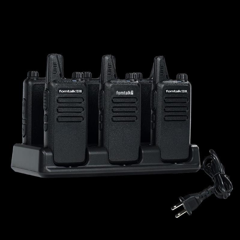 Fanteng F60 Commercial Long-Range Walkie-Talkie 6-Pack with 6-Way Charger (CN Version)