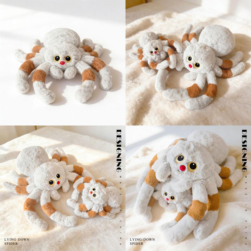 Plush Spider Toy Stuffed Doll For Kids And Adults