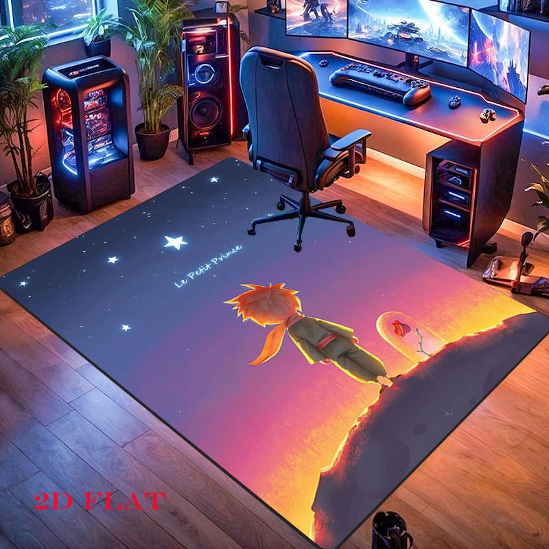 Little Prince Dew Carpet Rug for Living Room Bedroom Home Sofa Decoration,Kids play Nonslip Floor Mat