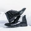 Luxury Brand Banquet Dress Shoes Pointed Autumn and Winter Ankle Boots for Men's Fashionable Chelsea Boots for Men's Versatile