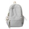 Schultasche Damen Koreanisch Kariert Einfach Kariert Rucksack High-School-Schüler Große Kapazität Freizeit Reise Rucksack