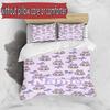 3pcs Duvet Cover Set (1*Duvet Cover + 2*Pillowcase, Without Core), Custom Name Labubu Pattern Bedding Set, Home Bedroom Decor Gift