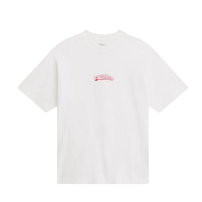 Solid Color Round Neck Drop Shoulder T-Shirt Men Tops VN000SR3WHT