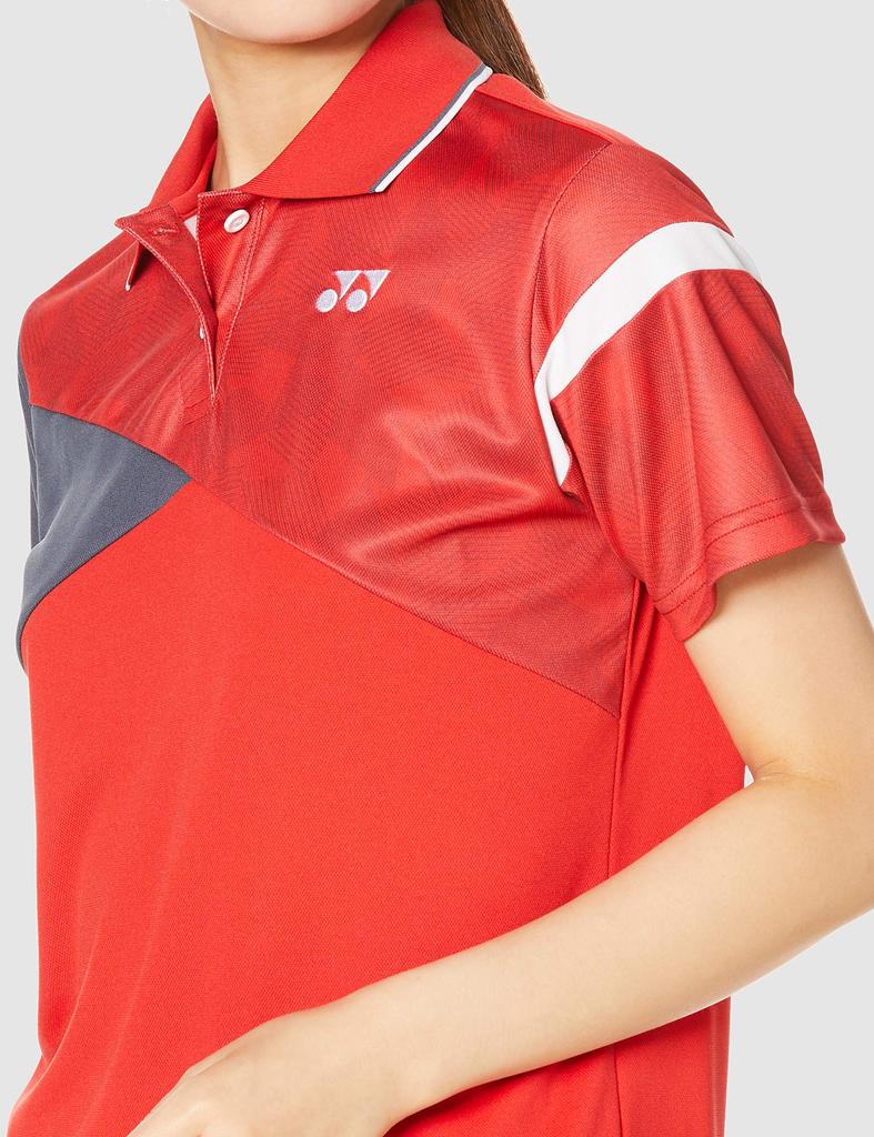 YONEX Short Sleeve Game Sunset Red Japan XO To Japanese Size Women's Shirt, (496), (equivalent 3L)