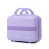 14"/19"/24"/28" 4-Piece ABS Spinner Luggage Set – Large & Medium Sizes – Integrated Combination Lock & 14" Cosmetic Bag (Blue + Purple)