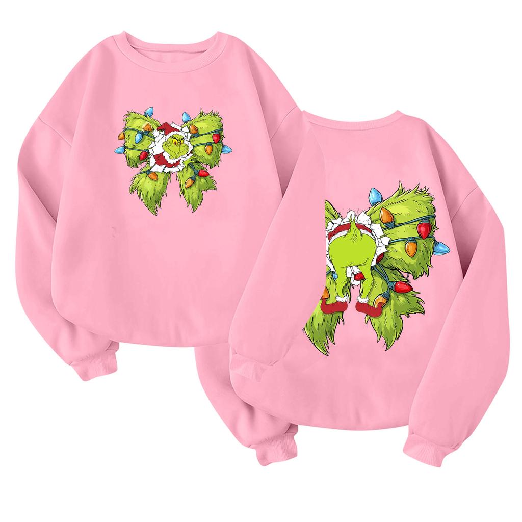 Children's Fashionable Lightweight Long-sleeved Round Neck Pullover With Pockets Printed Pullover