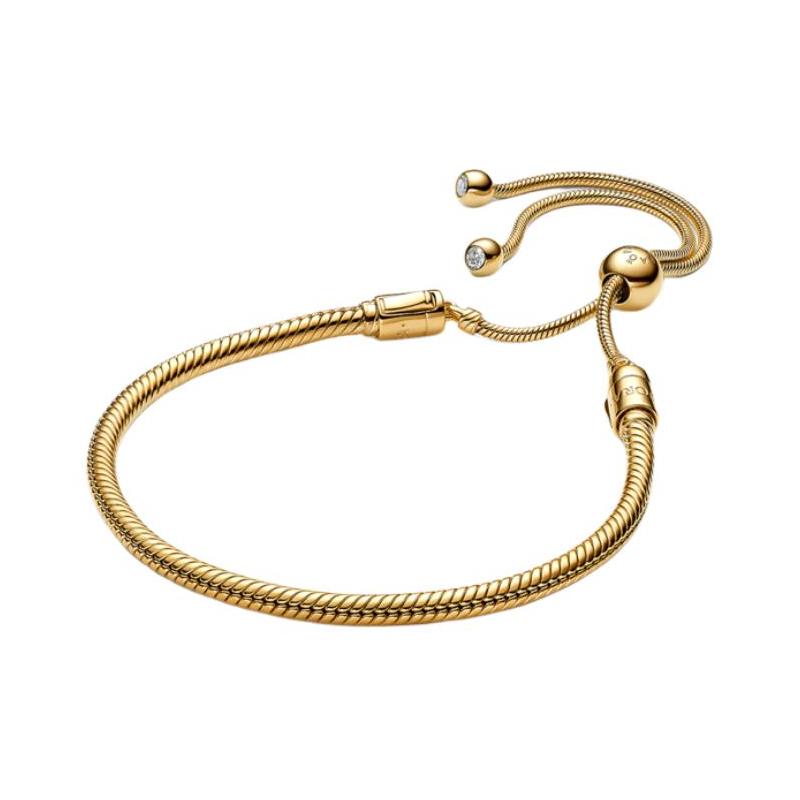 Pandora Adjustable design bracelet for women gold 563580C01 золотой
