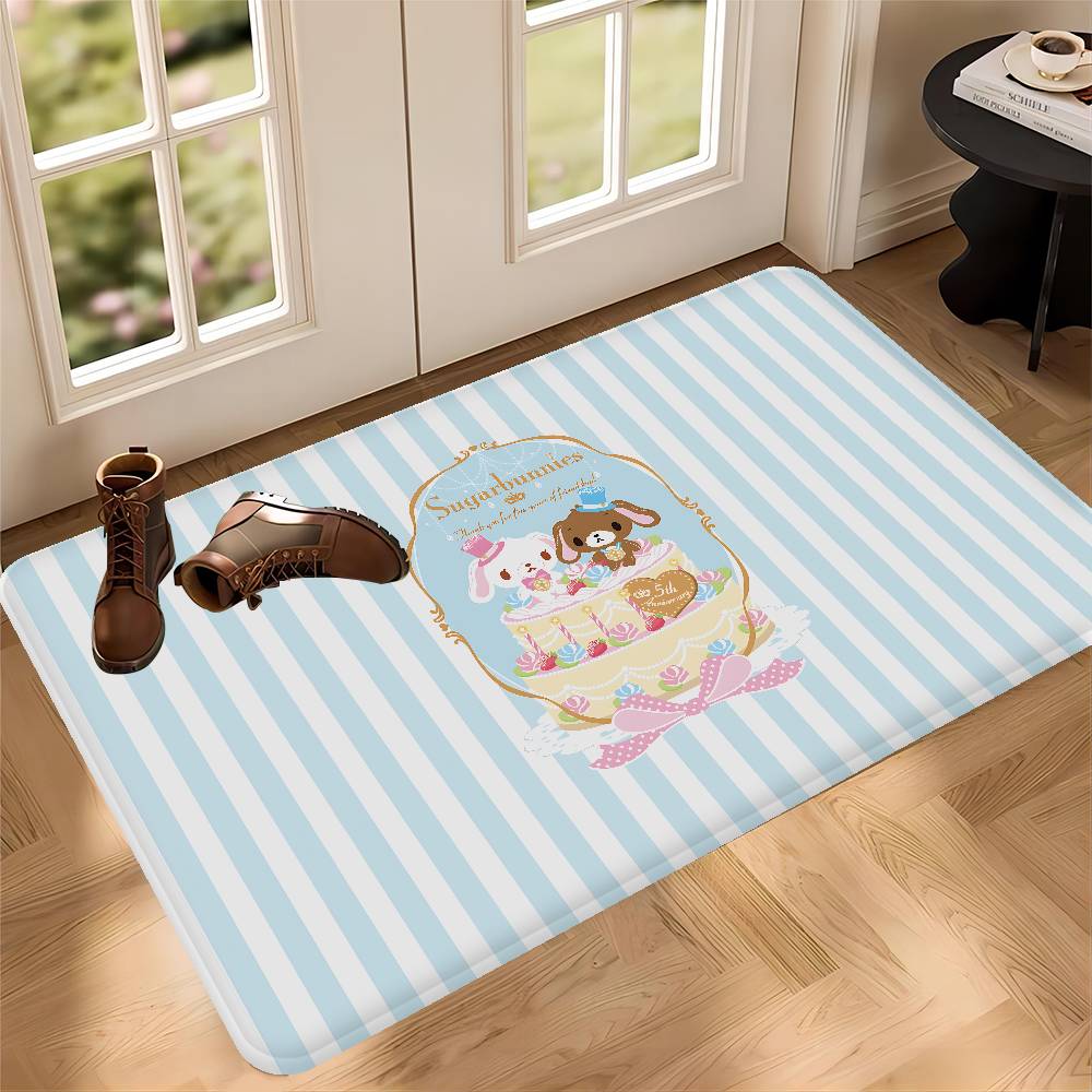 Cartoon Anime S-Sugarbunnies Floor Carpet Nordic Style Home Doormat Bathroom-Toilet Mats Bedroom Hotel Decor Mat