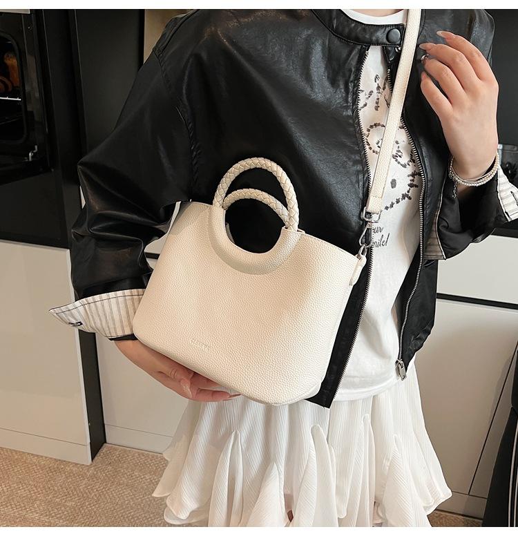 

Women s bag 2025 new fashion portable shoulder oblique span retro versatile bag foreign style trend bucket bag vegetable basket bag