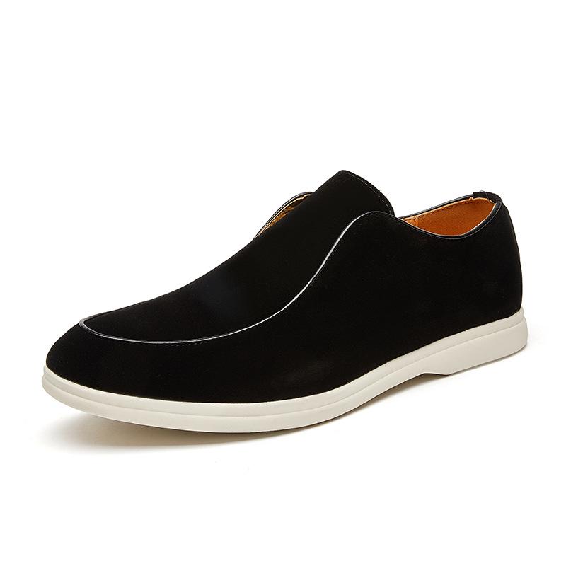 Men s Autumn Leather Slip-on Loafers - Large Size Casual & Formal Driving Moccasins Size 41