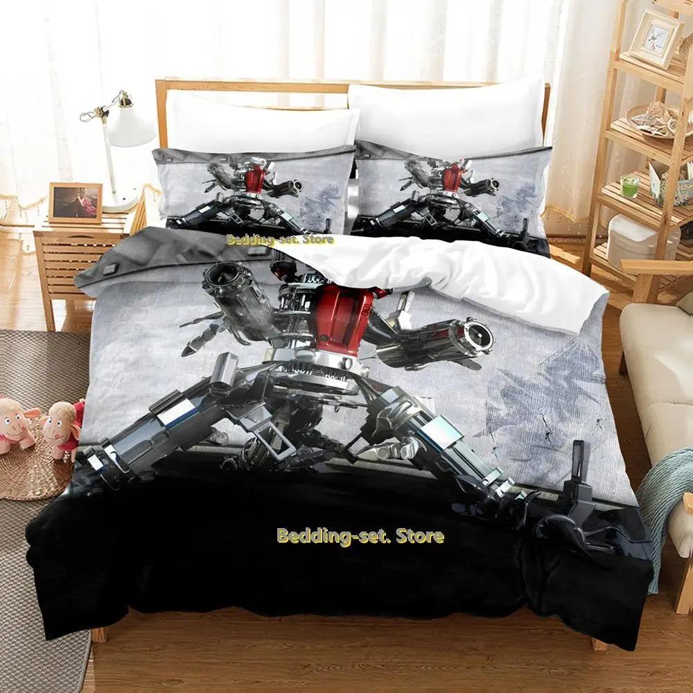 Ny Sci Fi Robot Sängklädesset Enkel Twin Full Queen King Size Sängset Vuxen Barn Sovrum Påslakanset Anime parure de lit Säng
