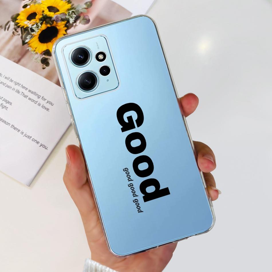 For Xiaomi Redmi Note 12 Case Redmi Note12 4G Global Cute Painted Soft Silicone TPU Phone Back Cover Bumper
