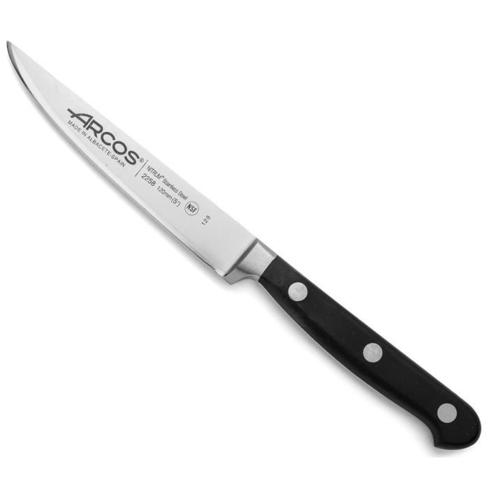 Couteau À Steak - ARCOS - Opera - 120 Mm - Acier Inoxydable Forgé Nitrum® - Résistant À La Corrosion
