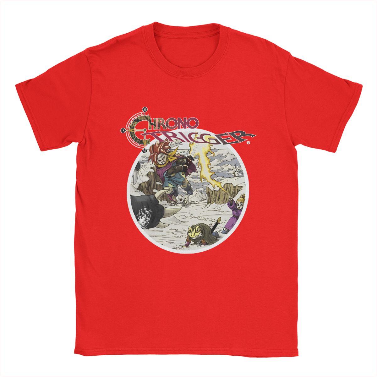 

Men s Chrono Trigger Heroes Retrogames T Shirts Gamer Meme Pure Cotton Clothing Awesome Round Collar Tee Shirt Gift Idea T-Shirt S