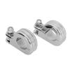 Footpeg P Clamp Mounting Kit Aluminium Alloy Foot Rest Pedal Clamp Bracket for Motorcycle Silver
