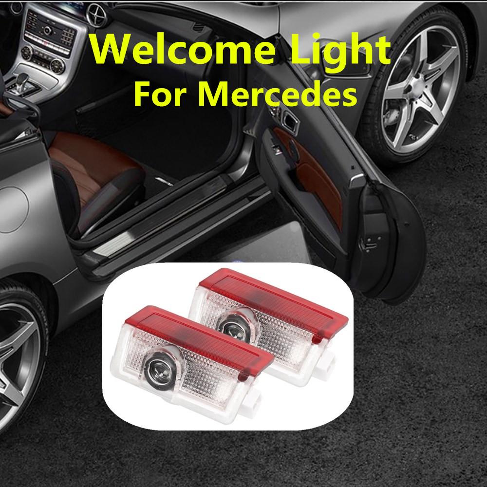 LED Car Door Ghost Shadow Welcome Light Accessories For Mercedes Benz W176 W177 W246 W205 W212 W213 W166 W167 X166 H247 X156 A45