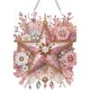 Flower 2D Flat DIY Special Shape Hanging Diamond Art Kits Diamond Painting Set Diamond Art Pendant Wall Decor for Home & Windows