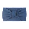 Summer Children's Headgear Baby Solid Color Nylon Knotted Wide Edge Headband Soft Double Knotted Headband