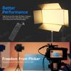 U800+ RGB LED Video Light Outdoor Photo Studio Lamp Bi-Color 3200K-6500k Dimmable with Tripod Stand Remote for Video Recording