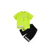 Fashion SummerTeenage Boy Clothes Boys for 3-12Year Korean Casual T-Shirt Shorts 2Pcs Sets Funny Cartoon Sports Suit