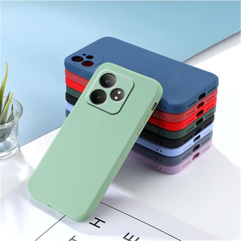 For Realme GT 6T Case Cover OPPO Realme GT 6T Capas New Original Liquid Silicone Shockproof Bumper TPU Soft Fundas Realme GT 6T
