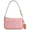 Plaza 18 Signature Print Zipper Closure Coated Canvas Tote Bag Small Women Tote Bags Watermelon-Pink CCD38-B4YU2