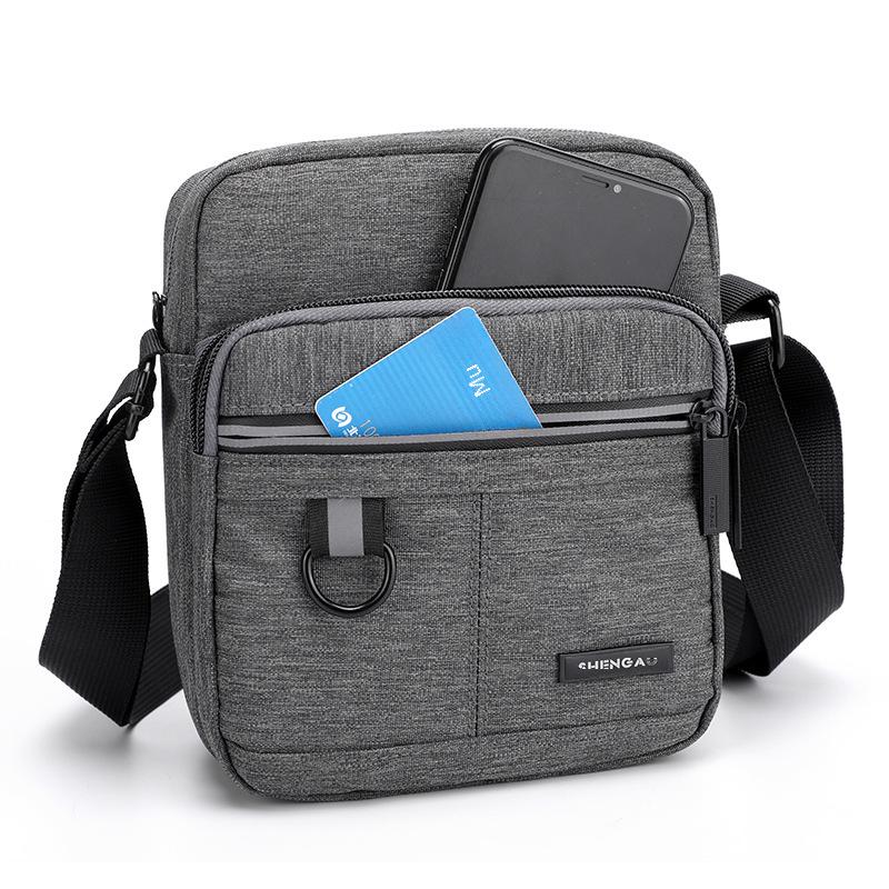 Men's Oxford Cloth Shoulder Messenger Bag, Casual Canvas Backpack, Small Phone Bag, 2024 New