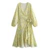 Fashion Style 2024 Spring New Arrival Women's Clothing Stylish Graceful and Fashionable Print Stomach Blanket Dress 1170241