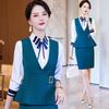 Women's Professional Vest and Skirt Set