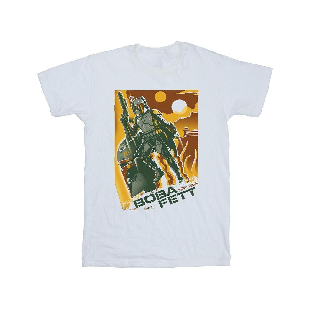 STAR WARS Boys Boba Fett Collage T-Shirt