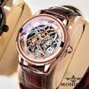 MOHDNE Modun Orologio Meccanico Automatico Pelle Vuoto Orologio da Uomo Semplice Impermeabile Tendenza Luminoso Orologio da Uomo