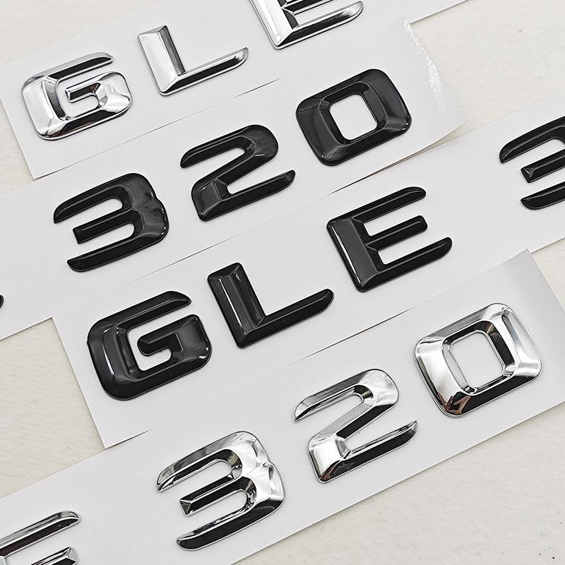 3D ABS Car Letters Logo GLE320 GLE350 Rear Trunk Badge Sticker Emblem For Mercedes Benz GLE Class GLE 320 GLE 350 Accessories
