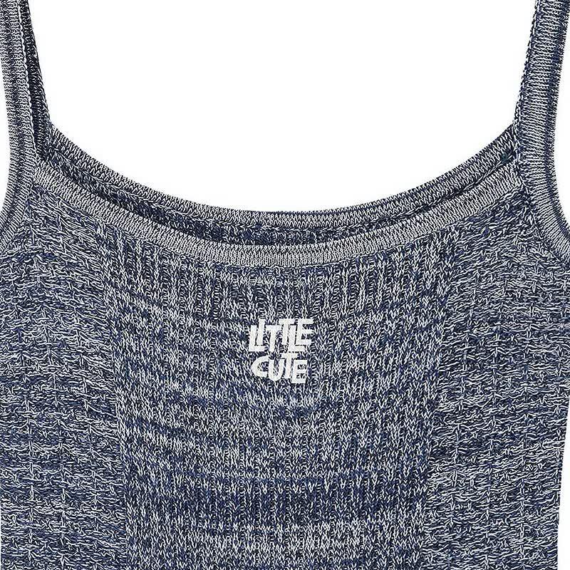 Ledin Letter Print Knit Camisole