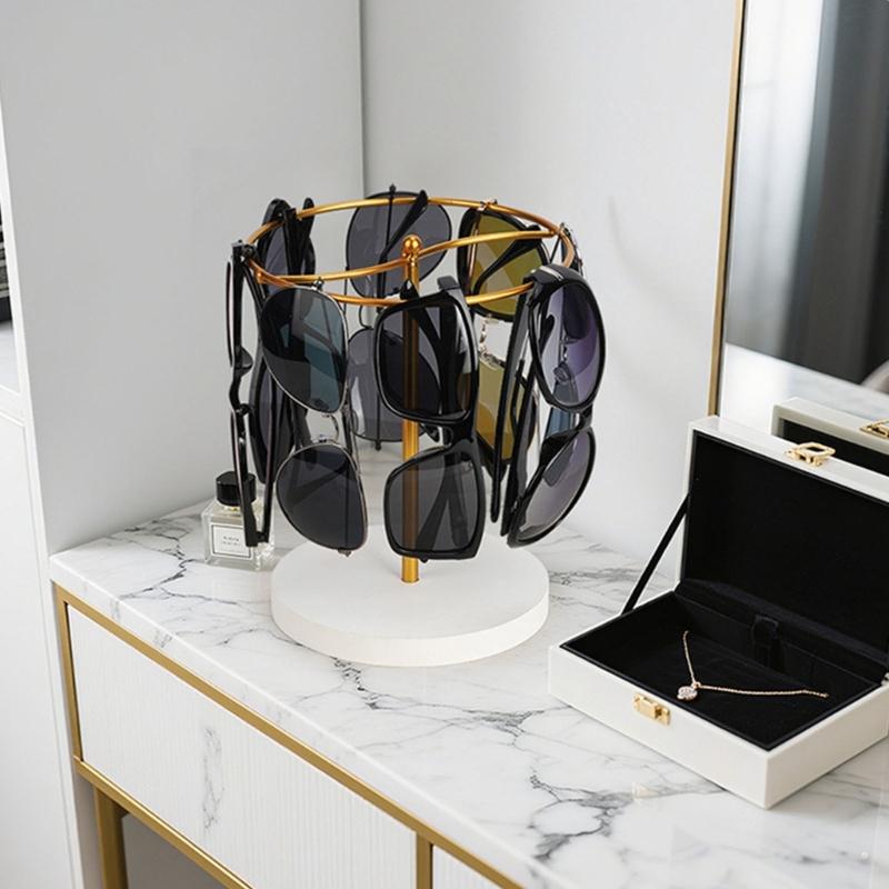 360 Degree Metal Eyeglass And Sunglasses Display Stand Featuring Sturdy Construction Modern Design For Secure Showcase