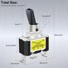 1Pcs 30A 12V Led Toggle Switch Lighted Toggle Rocker Switch Spst On Off 2 Position 3Pin For Automotive Car Aircraft