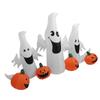 Inflatable Ghost Pumpkin 230cm Blow Up Decoration with LED Lights for Outdoor Yard Lawn