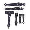 2Pcs Furniture Cupboard Door Hinge Folding Black Iron Hinge For The Cabinet Door Durable Hardware Accessories For Home Use