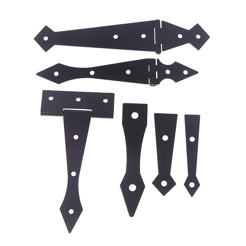 2Pcs Furniture Cupboard Door Hinge Folding Black Iron Hinge For The Cabinet Door Durable Hardware Accessories For Home Use